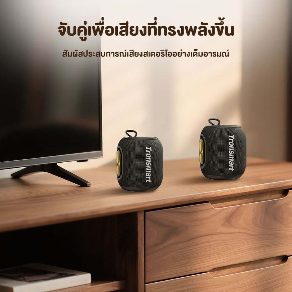 ลำโพงไร้สายพกพา TRONSMART T8 MINI 16W - สีเทา